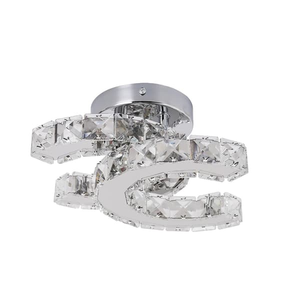 Krystal Loftlampe, Energi Effektiv LED, Elegant Design,foranderlig, W19cm