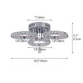 Miniatyrbillede 2 af 2: Moderne Krystal LED Loftlampe, Nutidigt Design, Flere Lysfarve Muligheder,Kold Hvid, peedC-3 lyshastighed