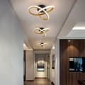 Miniatyrbillede 2 af 2: Acryl LED Loftlampe, Minimalistisk Design, Varme og Kolde Hvide Muligheder,Kold Hvid, 3 stk guld