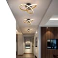 Miniatyrbillede 1 af 2: Acryl LED Loftlampe, Minimalistisk Design, Varme og Kolde Hvide Muligheder,Kold Hvid, 3 stk guld