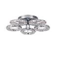 Miniatyrbillede 1 af 2: Loftlysarmatur, Krystalringe, LED Indendørsbelysning, A-5 Ringe, Kold Hvid