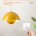 Miniatyrbillede 5 af 9: OBOSOE moderne LED vedhæng 23cm - Halvcirkelformet blomsterknopdesign med justerbart lys 3000K–6000K