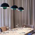 Miniatyrbillede 6 af 9: OBOSOE moderne LED vedhæng 23cm - Halvcirkelformet blomsterknopdesign med justerbart lys 3000K–6000K