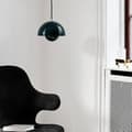 Miniatyrbillede 7 af 9: OBOSOE moderne LED vedhæng 23cm - Halvcirkelformet blomsterknopdesign med justerbart lys 3000K–6000K