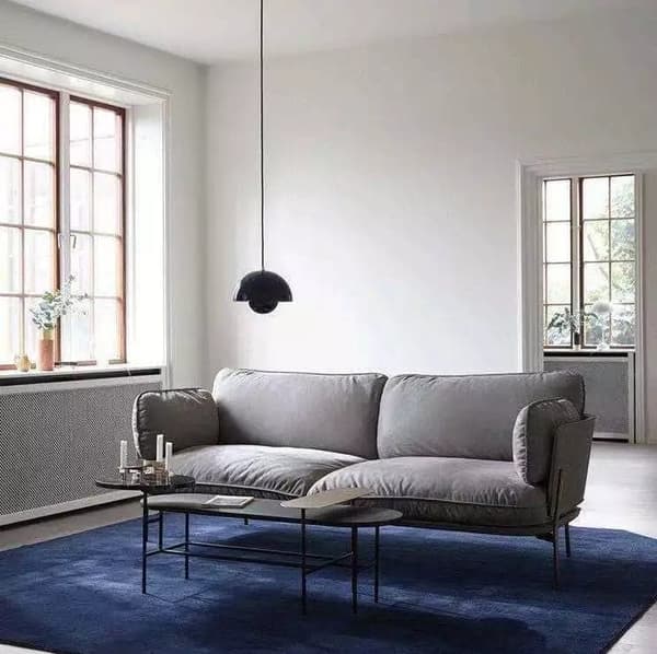 OBOSOE moderne LED vedhæng 23cm - Halvcirkelformet blomsterknopdesign med justerbart lys 3000K–6000K