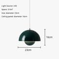Miniatyrbillede 2 af 9: OBOSOE moderne LED vedhæng 23cm - Halvcirkelformet blomsterknopdesign med justerbart lys 3000K–6000K