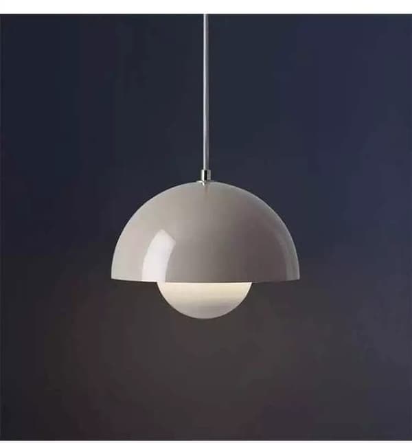 OBOSOE moderne LED vedhæng 23cm - Halvcirkelformet blomsterknopdesign med justerbart lys 3000K–6000K