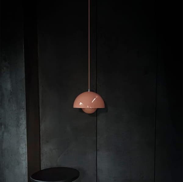 OBOSOE moderne LED vedhæng 23cm - Halvcirkelformet blomsterknopdesign med justerbart lys 3000K–6000K