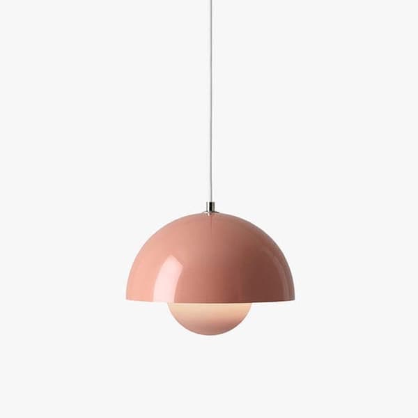 OBOSOE moderne LED vedhæng 23cm - Halvcirkelformet blomsterknopdesign med justerbart lys 3000K–6000K