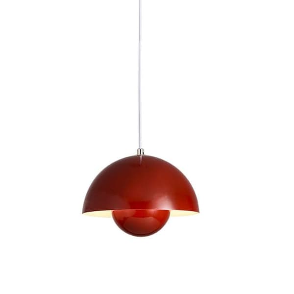 OBOSOE moderne LED vedhæng 23cm - Halvcirkelformet blomsterknopdesign med justerbart lys 3000K–6000K
