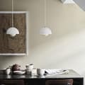 Miniatyrbillede 9 af 9: OBOSOE moderne LED vedhæng 23cm - Halvcirkelformet blomsterknopdesign med justerbart lys 3000K–6000K