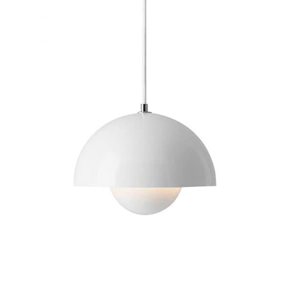 OBOSOE moderne LED vedhæng 23cm - Halvcirkelformet blomsterknopdesign med justerbart lys 3000K–6000K
