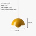 Miniatyrbillede 2 af 8: OBOSOE moderne LED vedhæng 23cm - Halvcirkelformet blomsterknopdesign med justerbart lys 3000K–6000K