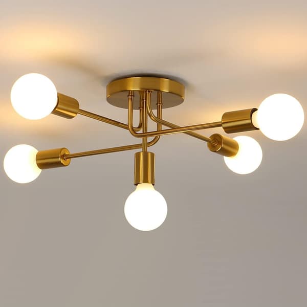 OBOSOE Industriel Loftslampe E27 til Stue Soveværelse Køkken Spisestue, Retro Design, uden pære