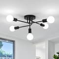 Miniatyrbillede 1 af 8: OBOSOE Industriel Loftslampe E27 til Stue Soveværelse Køkken Spisestue, Retro Design, uden pære