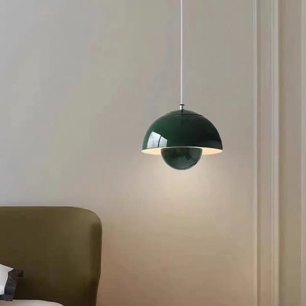 OBOSOE moderne vedepel stil veddel med E27 glødepære – 3 farvetemperaturer, vedende loftslampe – Indendørs belysning til dekoration
