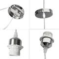Miniatyrbillede 4 af 9: OBOSOE moderne hvid fjerlampe loftslampe 30 cm lampeskærm til børneværelse og stue, ekskl. glødepære