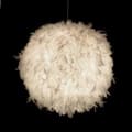 Miniatyrbillede 5 af 9: OBOSOE moderne hvid fjerlampe loftslampe 30 cm lampeskærm til børneværelse og stue, ekskl. glødepære