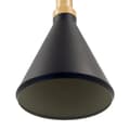 Pikkukuva 8 / 8: OBOSOE Vintage kattovalaisin musta/kulta Ø24/34cm korkeussäädettävä E27 keittiöbaariin (polttimo ei sisälly toimitukseen)