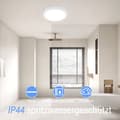 Miniatyrbild 3 av 8: OBOSOE LED taklampa 24W 30cm IP44 – Vit rund plafond för kök, badrum, barnrum