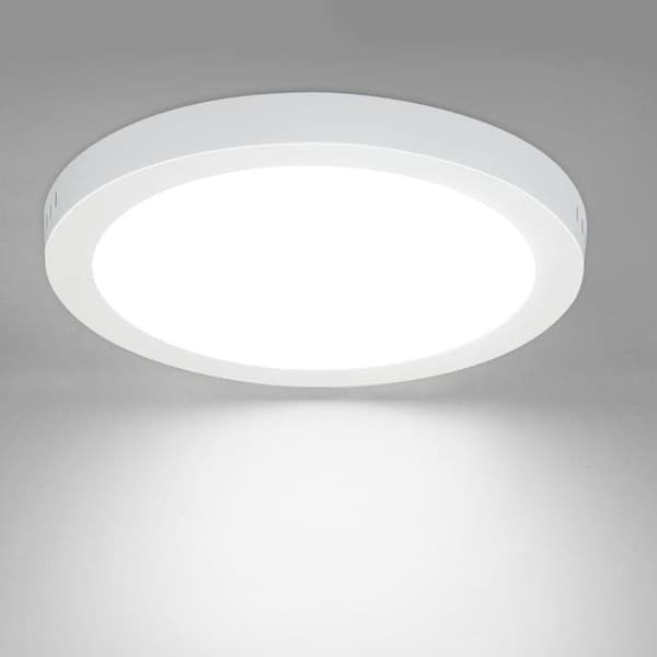 OBOSOE LED taklampa 24W 30cm IP44 – Vit rund plafond för kök, badrum, barnrum