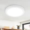 Miniatyrbild 1 av 8: OBOSOE LED taklampa 24W 30cm IP44 – Vit rund plafond för kök, badrum, barnrum