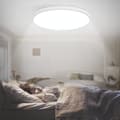 Miniatyrbild 6 av 8: OBOSOE LED taklampa 24W 30cm IP44 – Vit rund plafond för kök, badrum, barnrum