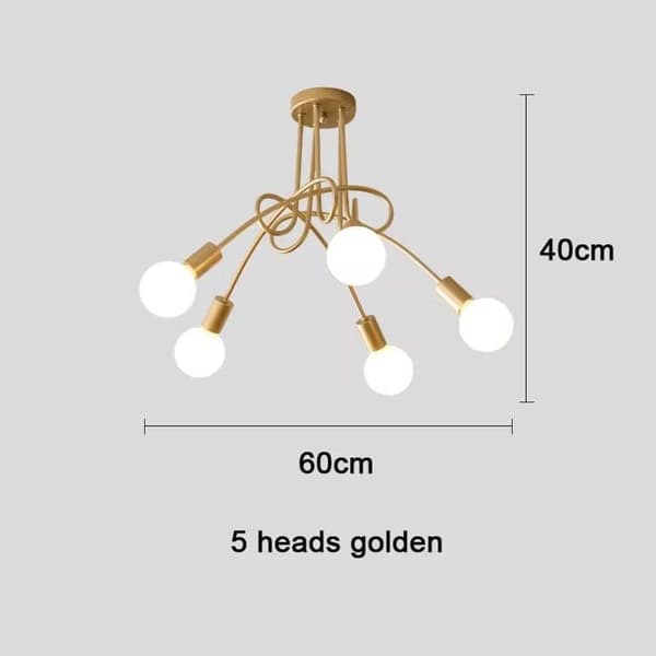 OBOSOE 5-armad Taklampa, modern Taklampor/Lampor, E27-sockel (glödlampa ingår ej)