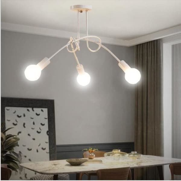 OBOSOE 3-arm loftslampe(r), moderne loftslamper, E27-fatning (glødepære inkluderet)