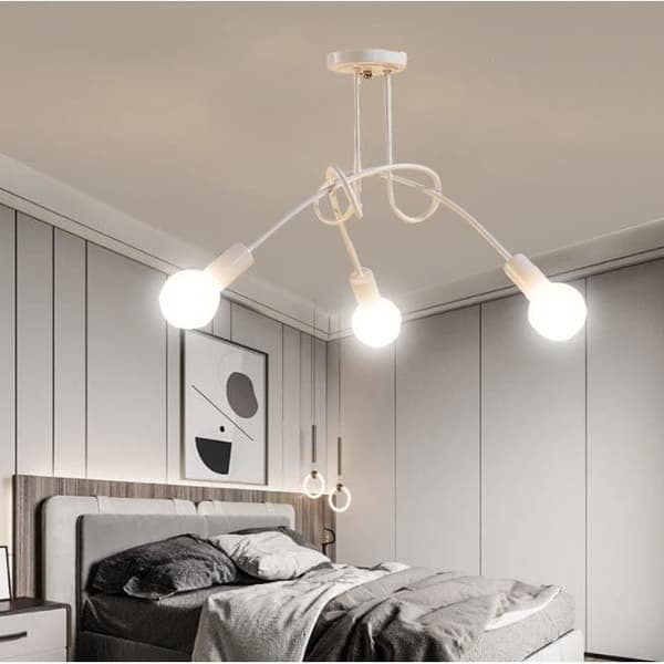 OBOSOE 3-arm loftslampe(r), moderne loftslamper, E27-fatning (glødepære inkluderet)