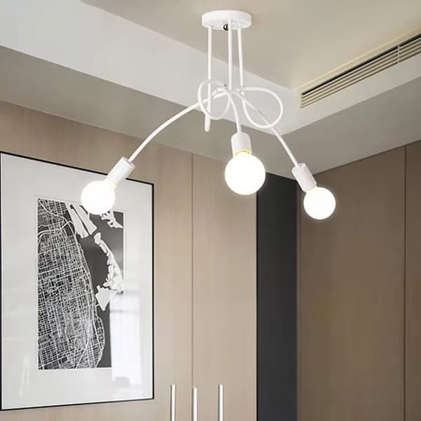 OBOSOE 3-arm loftslampe(r), moderne loftslamper, E27-fatning (glødepære inkluderet)