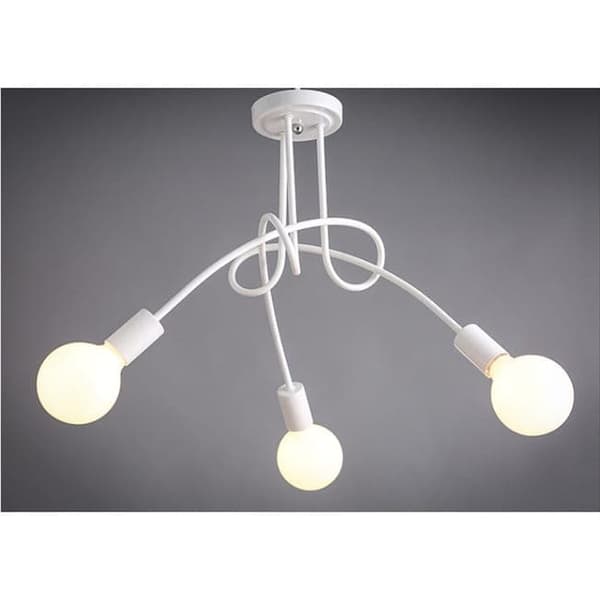 OBOSOE 3-arm loftslampe(r), moderne loftslamper, E27-fatning (glødepære inkluderet)