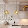 Miniatyrbillede 3 af 4: Bomclap Håndblæst Glas Loftslampe Nordisk Stil, E27 Base, Elegant Moderne Loftslampe Til Hjem & Indretning
