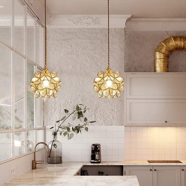 Bomclap Håndblæst Glas Loftslampe Nordisk Stil, E27 Base, Elegant Moderne Loftslampe Til Hjem & Indretning