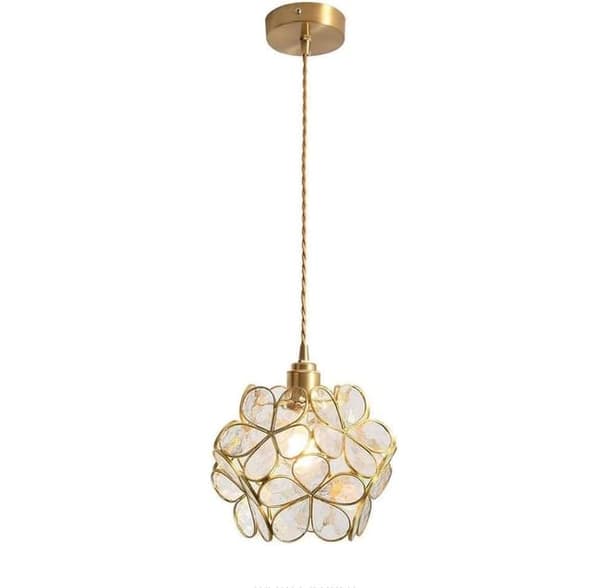 Bomclap Håndblæst Glas Loftslampe Nordisk Stil, E27 Base, Elegant Moderne Loftslampe Til Hjem & Indretning Transparent utan glödlampa