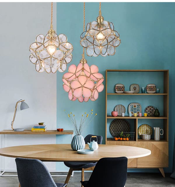 Bomclap Håndblæst Glas Loftslampe Nordisk Stil, E27 Base, Elegant Moderne Loftslampe Til Hjem & Indretning