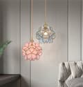 Miniatyrbillede 5 af 5: Bomclap Håndblæst Glas Loftslampe Nordisk Stil, E27 Base, Elegant Moderne Loftslampe Til Hjem & Indretning