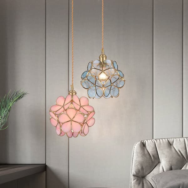 Bomclap Håndblæst Glas Loftslampe Nordisk Stil, E27 Base, Elegant Moderne Loftslampe Til Hjem & Indretning