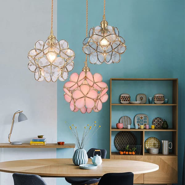Bomclap Håndblæst Glas Loftslampe Nordisk Stil, E27 Base, Elegant Moderne Loftslampe Til Hjem & Indretning