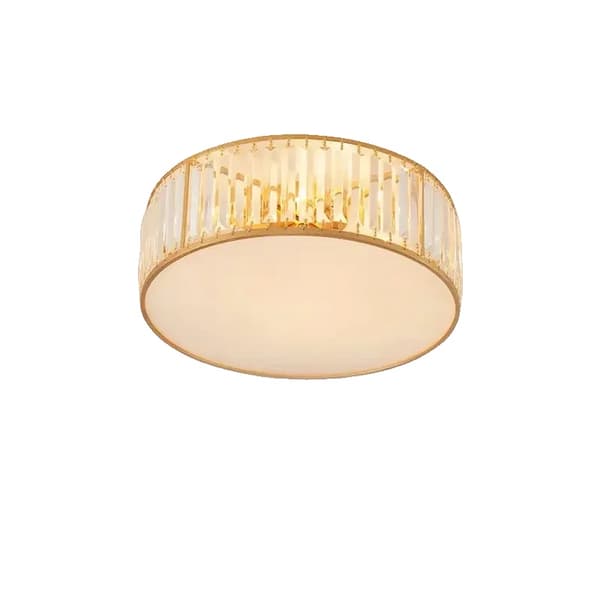 LED-kattovalaisin, metallirunko, lasikaistale, 3 vaihdettavaa väriä,Kulta 40cm, Kolmivärinen
