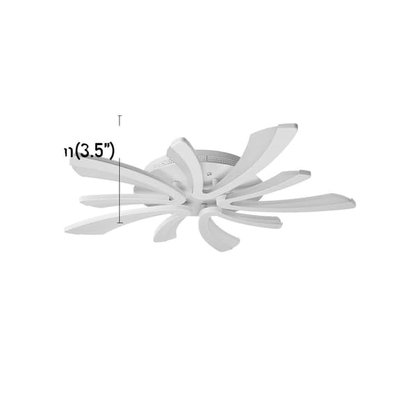 Taklampa, LED-ljuskälla, dimbar funktion, modern design,vit, kall ljus utan RC