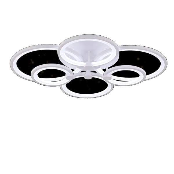 LED-kattovalaisin, kaukosäädin, himmennettävä, moderni muotoilu,Tyyppi B-6 päät, Lämmin valo