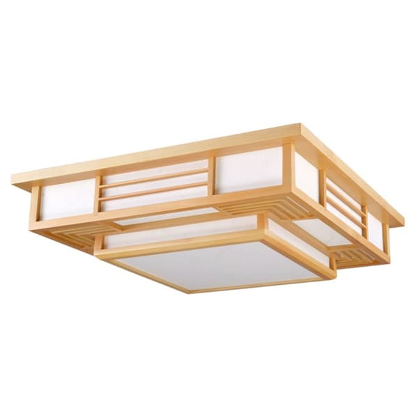 Taklampa, Justerbar Tre-Färg, Modern Japansk Stil