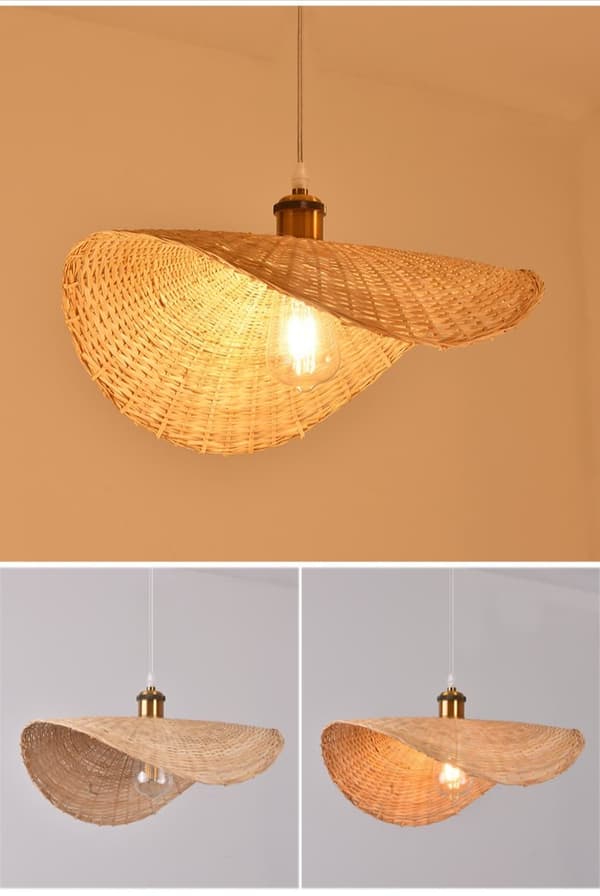 OBOSOE Taklampa Utomhus i Naturmaterial D40-50 cm – Hänglampa & Plafondlampa
