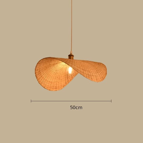 OBOSOE Ulkokattovalaisin luonnonmateriaalista D40-50 cm – Riippuvalaisin ja kattovalaisin