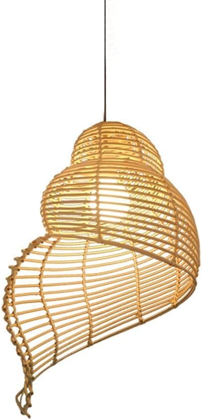 OBOSOE Hänglampa i Glas Musselform E27 – Takpendel & Plafondlampa för Sovrum Kök Matplats