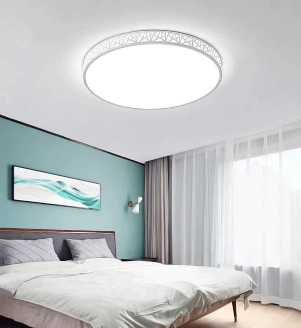 OBOSOE 40cm 24W LED-kattovalaisin, moderni lasi- ja metallikattovalaisin makuuhuoneen keittiön eteiseen