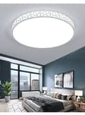 Pikkukuva 1 / 3: OBOSOE 40cm 24W LED-kattovalaisin, moderni lasi- ja metallikattovalaisin makuuhuoneen keittiön eteiseen