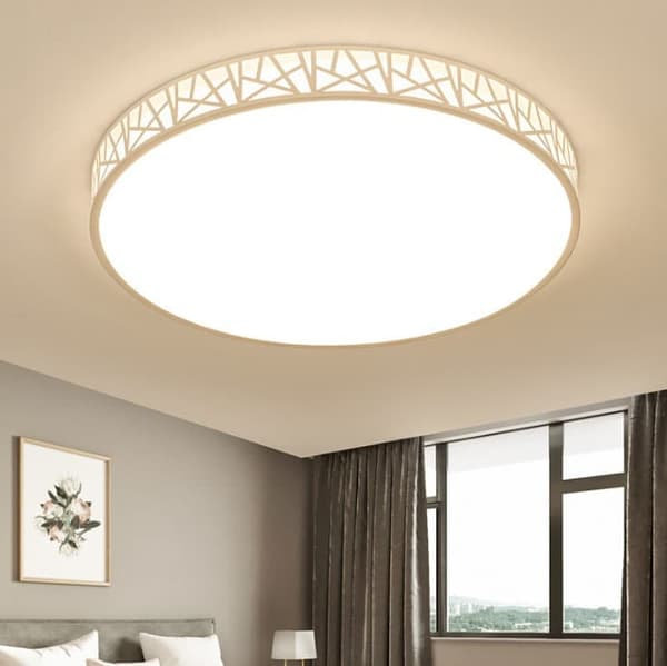 OBOSOE 40cm 24W LED-kattovalaisin, moderni lasi- ja metallikattovalaisin makuuhuoneen keittiön eteiseen