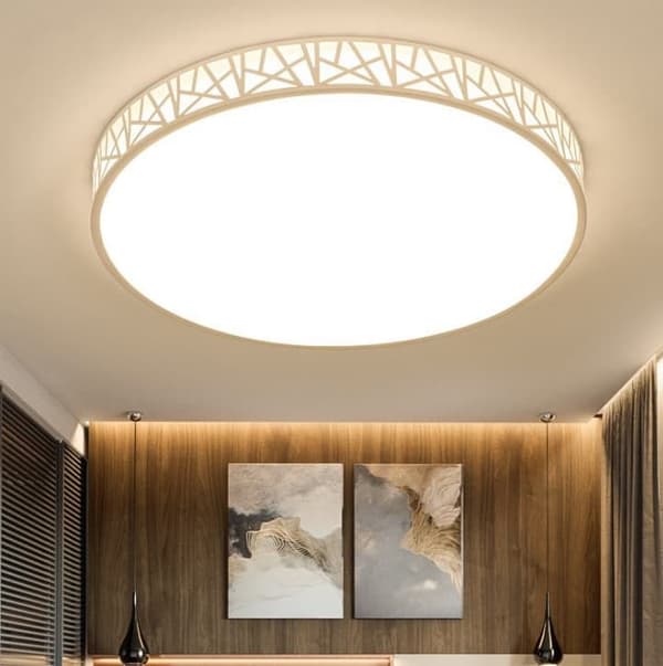 OBOSOE 40cm 24W LED-kattovalaisin, moderni lasi- ja metallikattovalaisin makuuhuoneen keittiön eteiseen